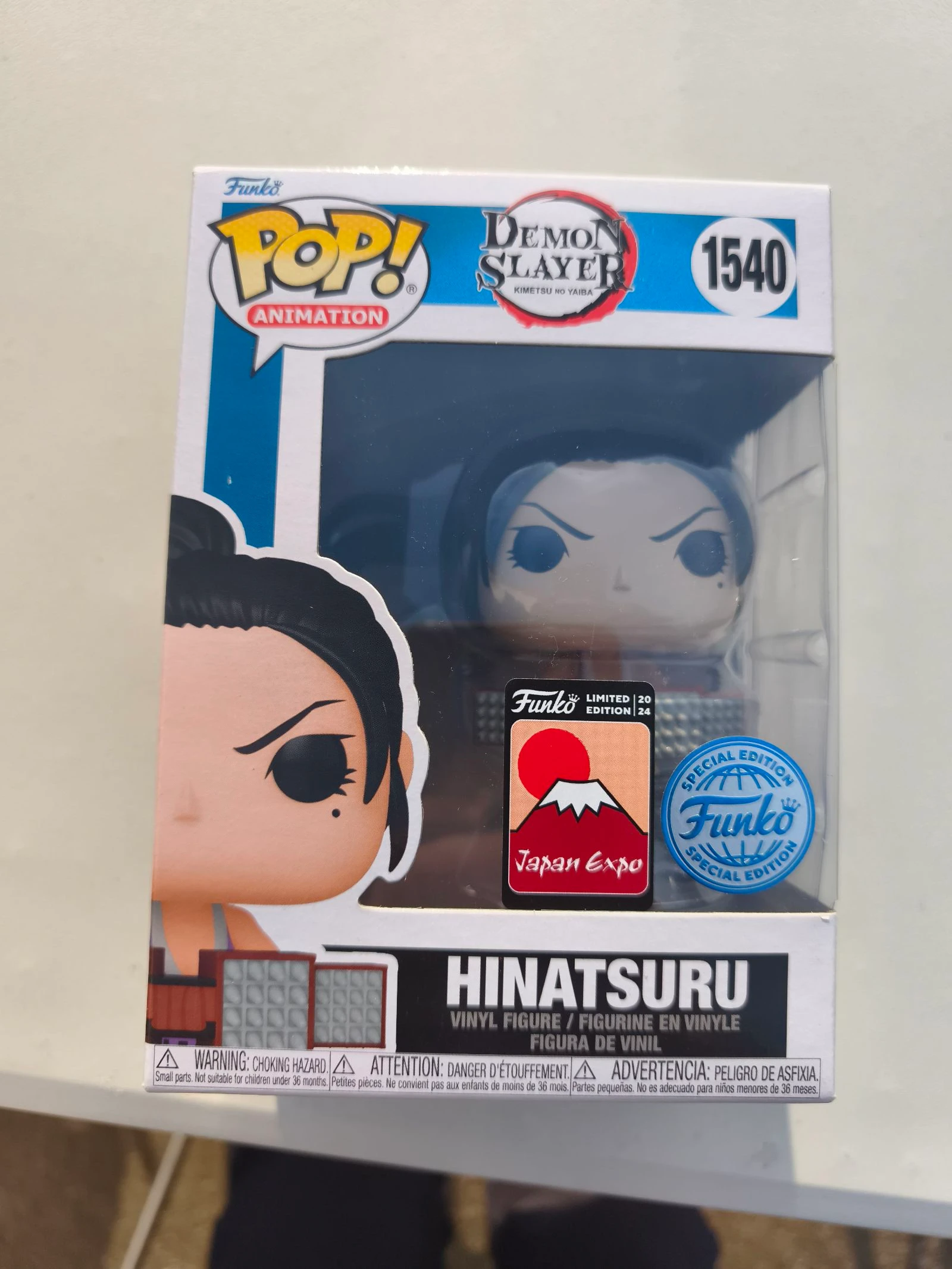 Funko Pop! Hinatsuru #1540 Demon Slayer Japan Expo 2024 Special Edition Neuve